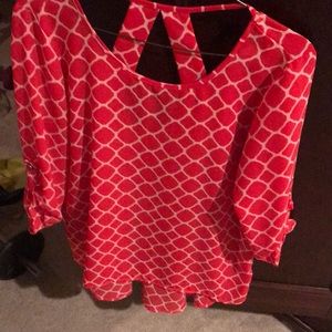 Red blouse